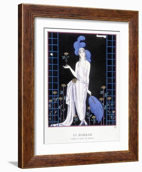 Worth Evening Dress, “ the Good Tone Gazette ”, 1922-Georges Barbier-Framed Giclee Print