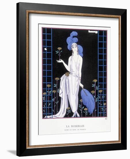 Worth Evening Dress, “ the Good Tone Gazette ”, 1922-Georges Barbier-Framed Giclee Print