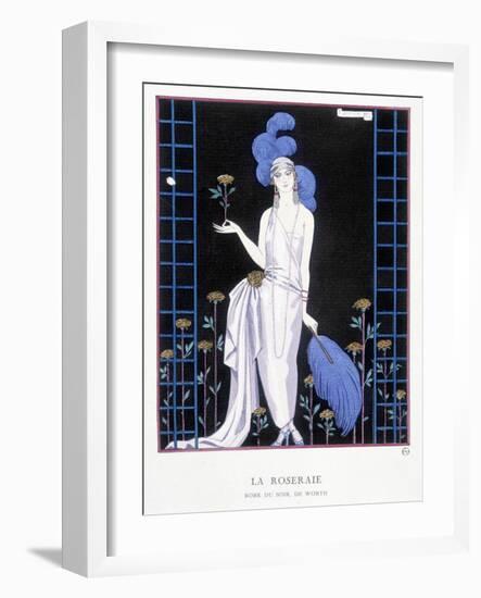 Worth Evening Dress, “ the Good Tone Gazette ”, 1922-Georges Barbier-Framed Giclee Print