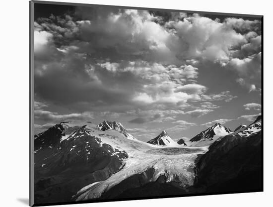 Worthington Glacier and Chugach Mountains, Thompson Pass Near Valdez, Alaska, USA-Adam Jones-Mounted Photographic Print