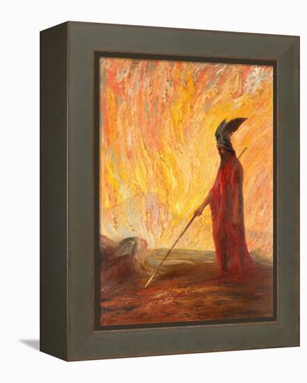 Wotan's Farewell and Magic Fire-Hermann Hendrich-Framed Premier Image Canvas