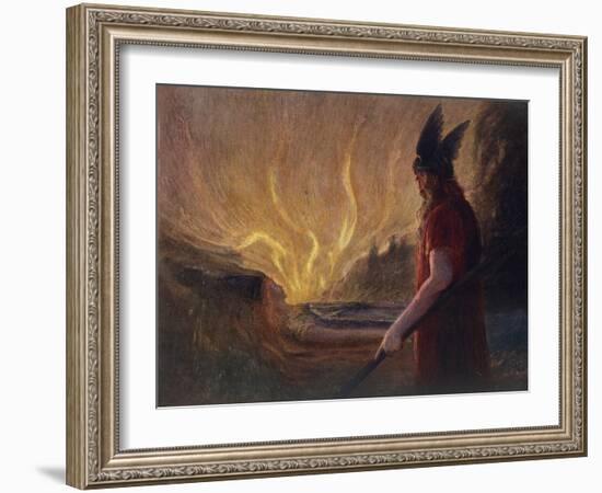 Wotan's Farewell to Brunnhilde-null-Framed Giclee Print