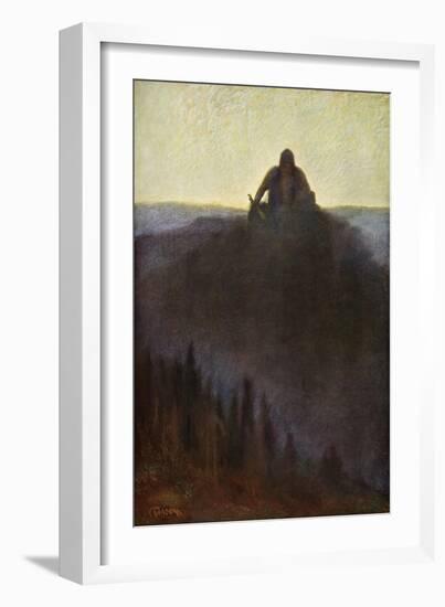'Wotan Waits in Valhalla for the End with his Broken Spear', 1906-Unknown-Framed Giclee Print