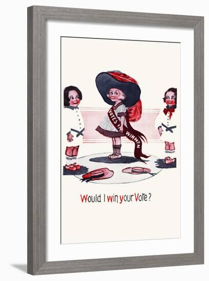 Would I Win Your Vote?-Cobb X Shinn-Framed Art Print