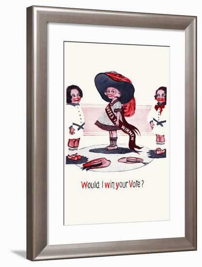 Would I Win Your Vote?-Cobb X Shinn-Framed Art Print