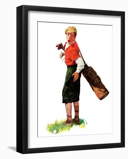 "Wounded Caddy,"July 18, 1936-Charles A. MacLellan-Framed Giclee Print