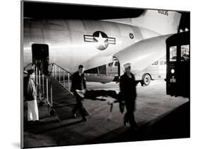 Wounded Servicemen Arriving from Vietnam at Andrews Air Force Base, 1968-Warren K. Leffler-Mounted Photo