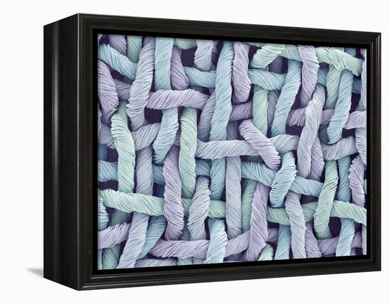 Woven Synthetic Fabric-Micro Discovery-Framed Premier Image Canvas