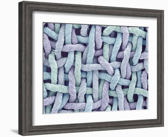 Woven Synthetic Fabric-Micro Discovery-Framed Photographic Print