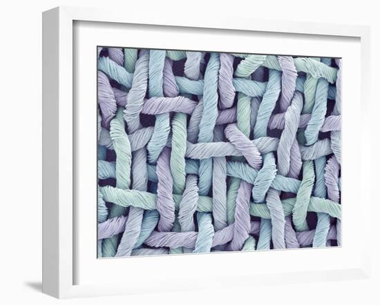 Woven Synthetic Fabric-Micro Discovery-Framed Photographic Print