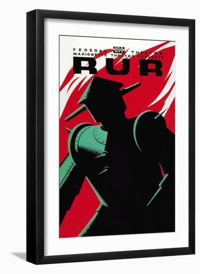 WPA Marionette Theater presents RUR (Rossum's Universal Robots)-null-Framed Art Print