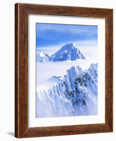 Wrangell Mountains and Clouds-Joseph Sohm-Framed Photographic Print