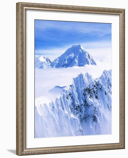 Wrangell Mountains and Clouds-Joseph Sohm-Framed Photographic Print