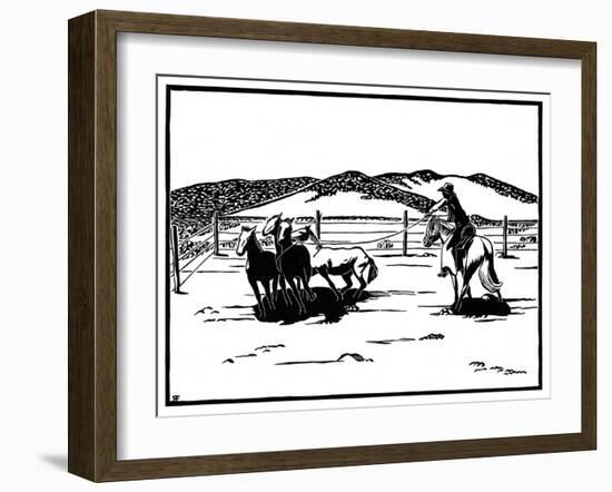 Wrangler 1934-Frank Redlinger-Framed Art Print