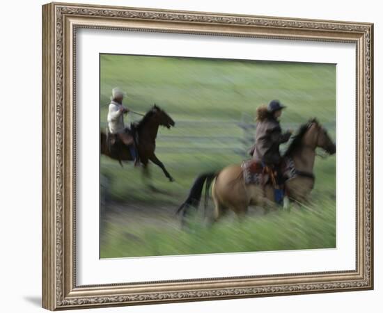 Wranglers Horseback Riding, Boulder River Valley, Montana, USA-Jamie & Judy Wild-Framed Photographic Print