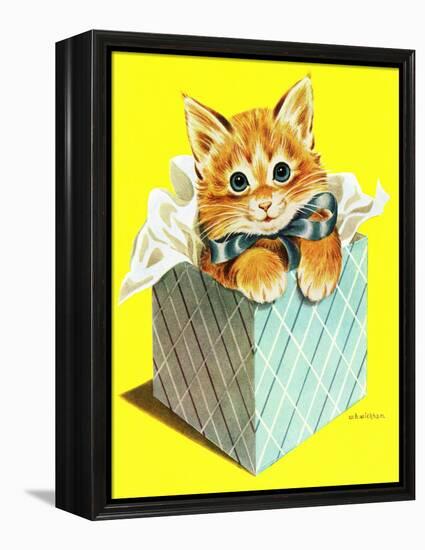 Wrapped in a Bow - Jack & Jill-Wilmer H. Wickham-Framed Premier Image Canvas