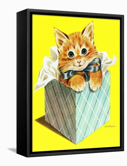 Wrapped in a Bow - Jack & Jill-Wilmer H. Wickham-Framed Premier Image Canvas