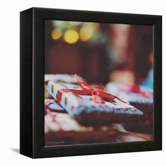 Wrapped Xmas Presents-Tim Kahane-Framed Premier Image Canvas