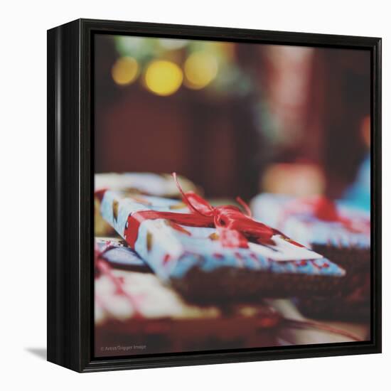 Wrapped Xmas Presents-Tim Kahane-Framed Premier Image Canvas