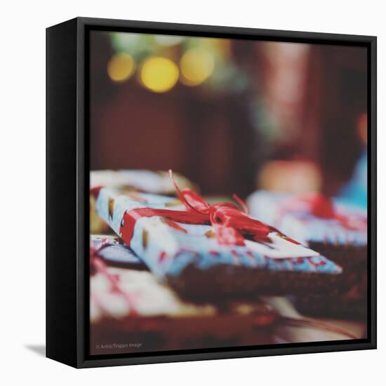 Wrapped Xmas Presents-Tim Kahane-Framed Premier Image Canvas