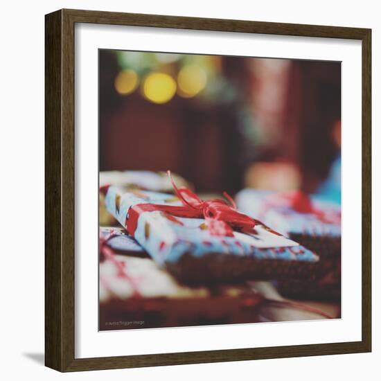 Wrapped Xmas Presents-Tim Kahane-Framed Photographic Print