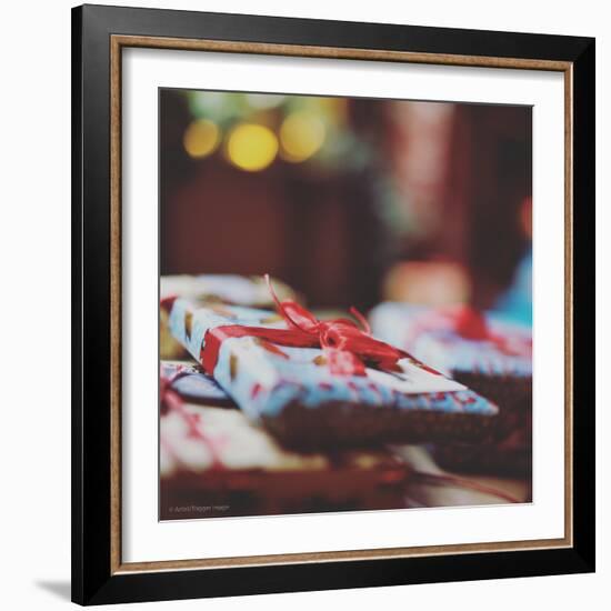 Wrapped Xmas Presents-Tim Kahane-Framed Photographic Print