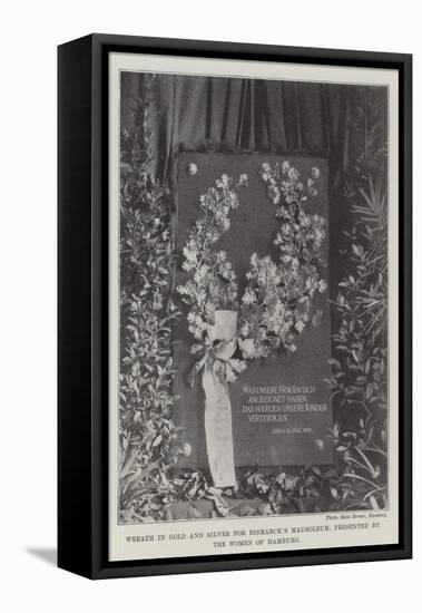 Wreath in Gold and Silver for Bismarck's Mausoleum, Presented by Women of Hamburg-null-Framed Premier Image Canvas