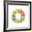 Wreath with Dried Flowers-Olga Kovaleva-Framed Giclee Print