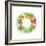 Wreath with Dried Flowers-Olga Kovaleva-Framed Giclee Print