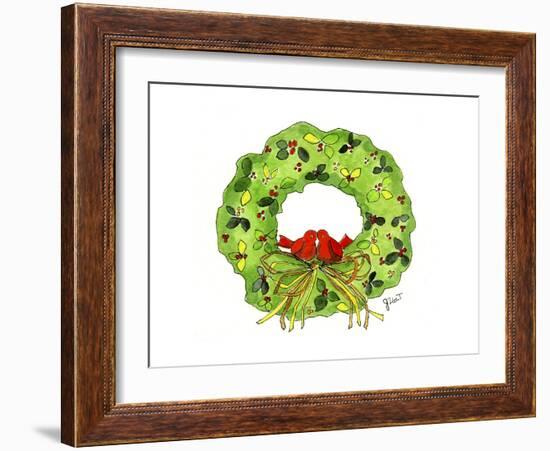 Wreath-Jennifer Zsolt-Framed Giclee Print