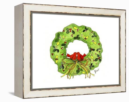 Wreath-Jennifer Zsolt-Framed Premier Image Canvas