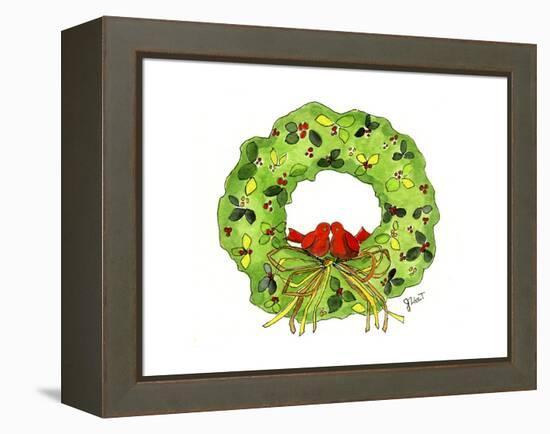 Wreath-Jennifer Zsolt-Framed Premier Image Canvas