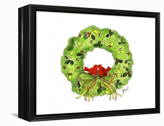 Wreath-Jennifer Zsolt-Framed Premier Image Canvas