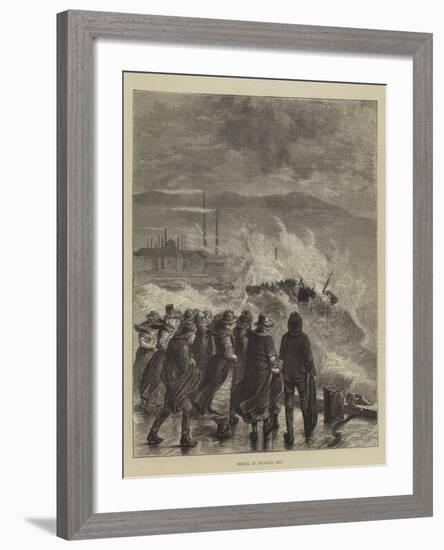 Wreck in Swansea Bay-null-Framed Giclee Print