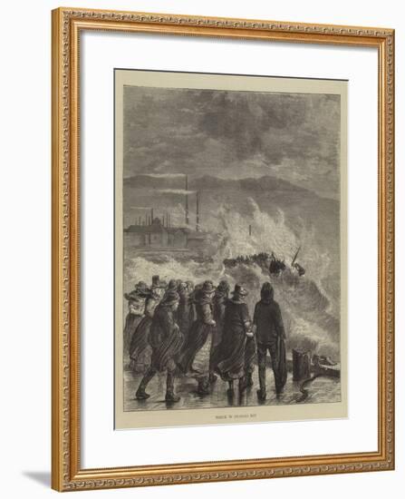 Wreck in Swansea Bay-null-Framed Giclee Print