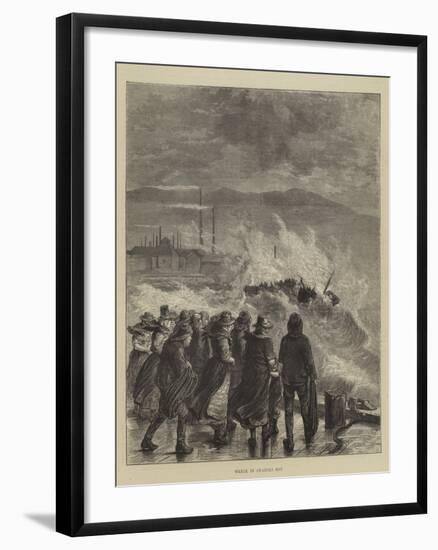 Wreck in Swansea Bay-null-Framed Giclee Print