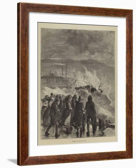 Wreck in Swansea Bay-null-Framed Giclee Print