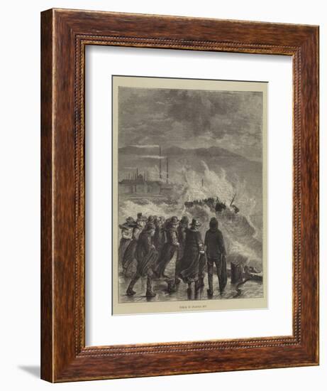 Wreck in Swansea Bay-null-Framed Giclee Print