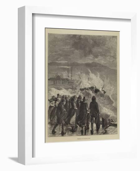 Wreck in Swansea Bay-null-Framed Giclee Print