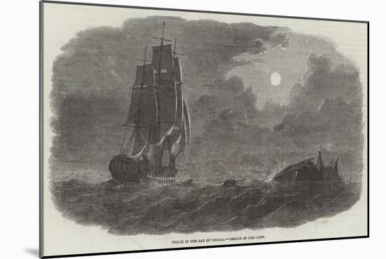 Wreck in the Bay of Bengal, Rescue of the Crew-null-Mounted Giclee Print