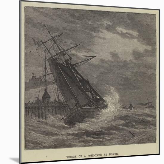 Wreck of a Schooner at Dover-null-Mounted Giclee Print