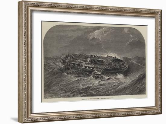 Wreck of an Indiaman-Samuel Read-Framed Giclee Print