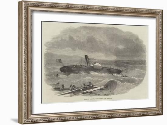 Wreck of Hm Steam-Sloop Hecla, Off Gibraltar-null-Framed Giclee Print