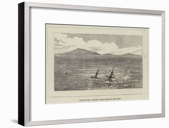 Wreck of HMS Vanguard as She Appears at High Water-null-Framed Giclee Print