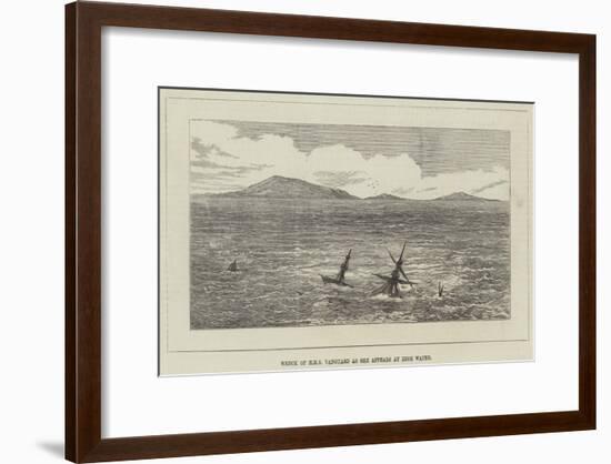 Wreck of HMS Vanguard as She Appears at High Water-null-Framed Giclee Print