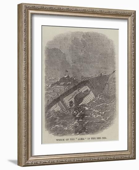 Wreck of the Alma in the Red Sea-null-Framed Giclee Print