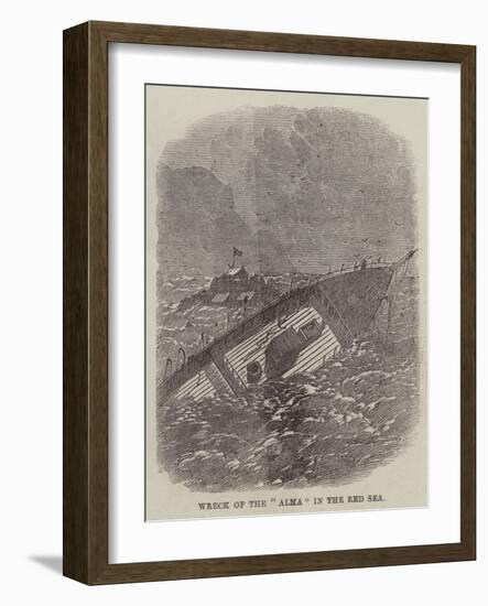 Wreck of the Alma in the Red Sea-null-Framed Giclee Print
