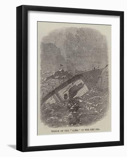 Wreck of the Alma in the Red Sea-null-Framed Giclee Print