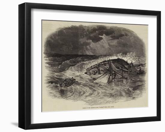 Wreck of the American Brig Somers-null-Framed Giclee Print