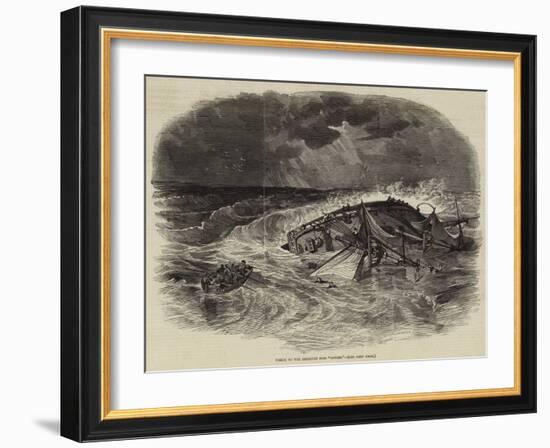 Wreck of the American Brig Somers-null-Framed Giclee Print